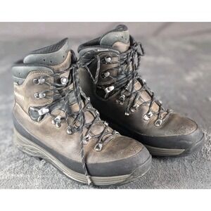 Lowa Tibet GTX Men's Sz 42 Leather Backpacking Hiking Vibram Gore-Tex Boots EUC